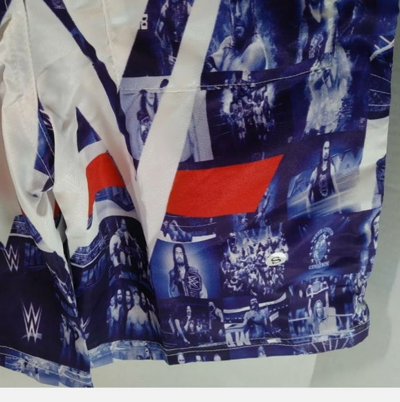 Boy's Sz S Multicolored 3D Graphic Swimtrunks Featuring Smackdown WWE SuperStars - Picture 9 of 12
